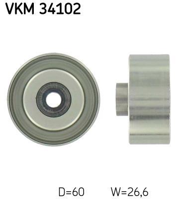 Galet enrouleur de courroie d'accessoire SKF ref. VKM 34102